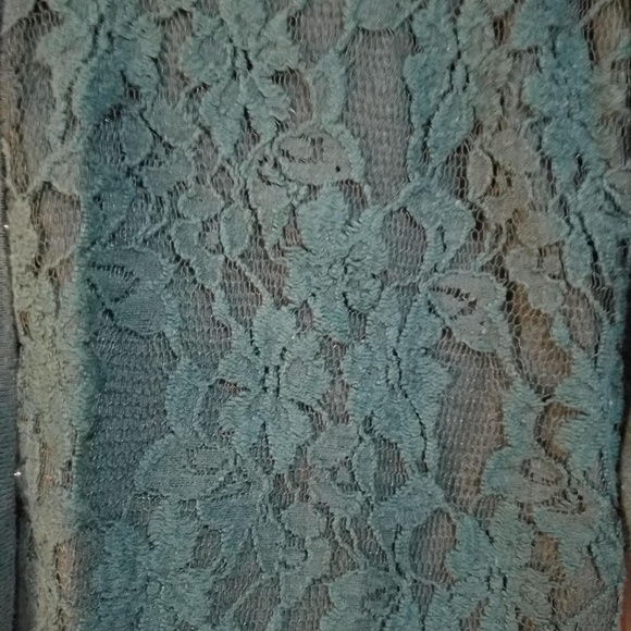 Laced front olive green cardigan - Picture 3 of 7